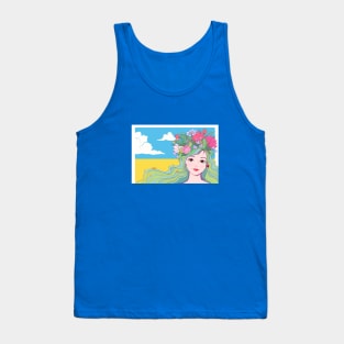 For the peaceful sky over Ukraine Tank Top